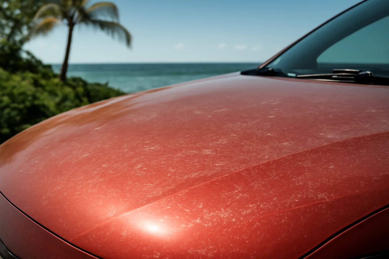 How Volcanic Dust from Piton de la Fournaise Damages Your Car's Paint