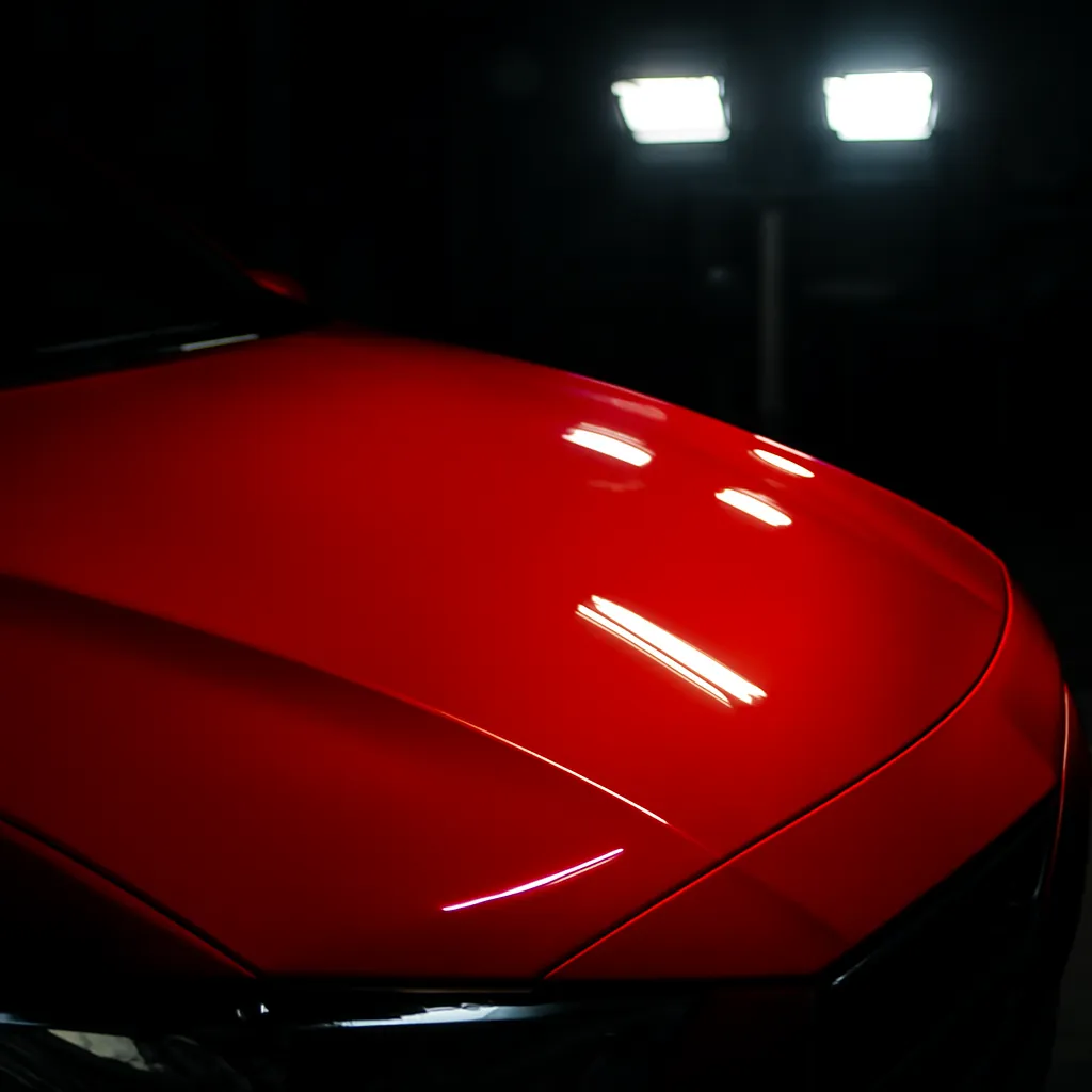 Machine polishing — oxidised roof corrected