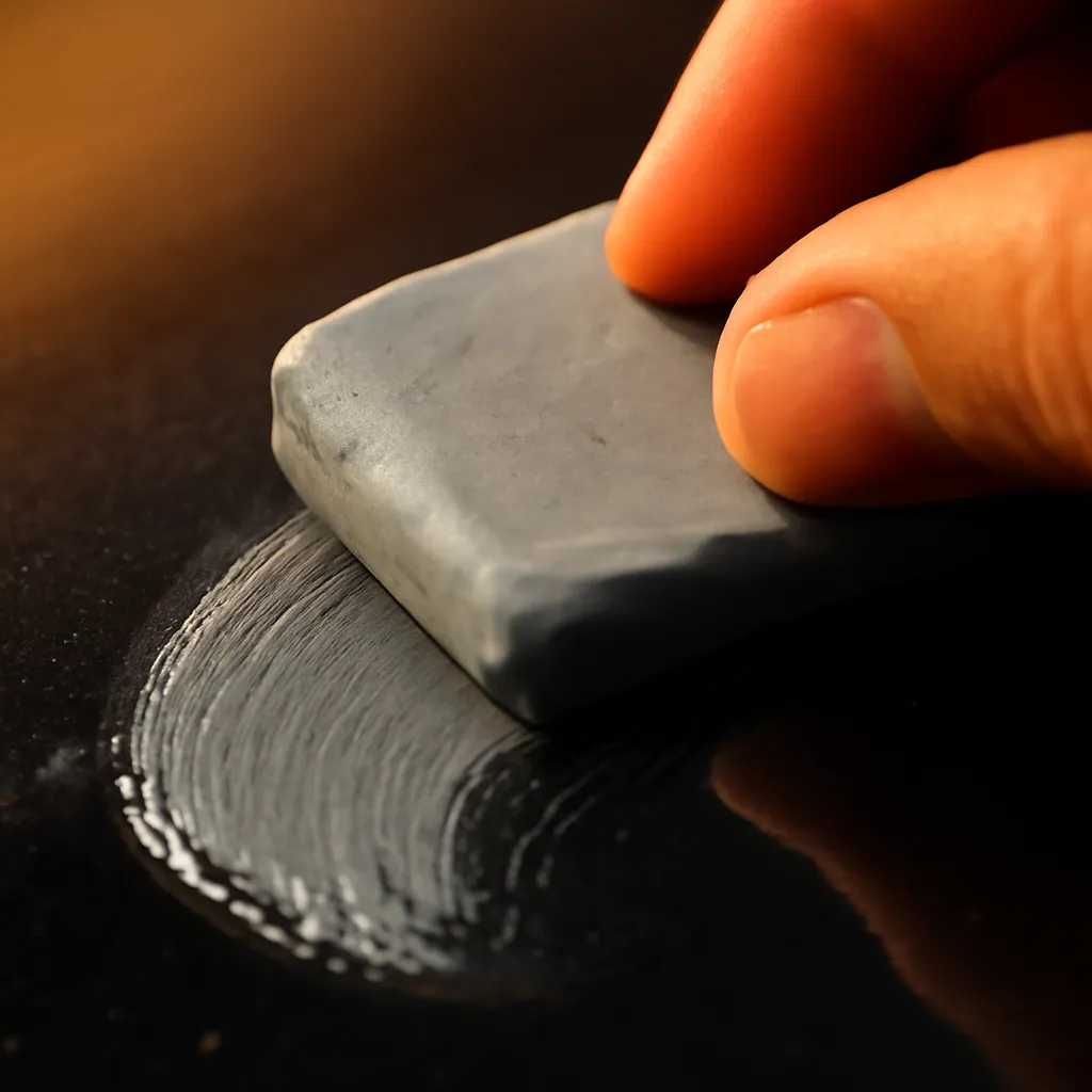 Paint decontamination — iron reaction visible